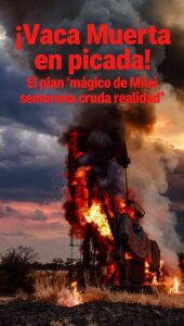 vaca muerta quemada