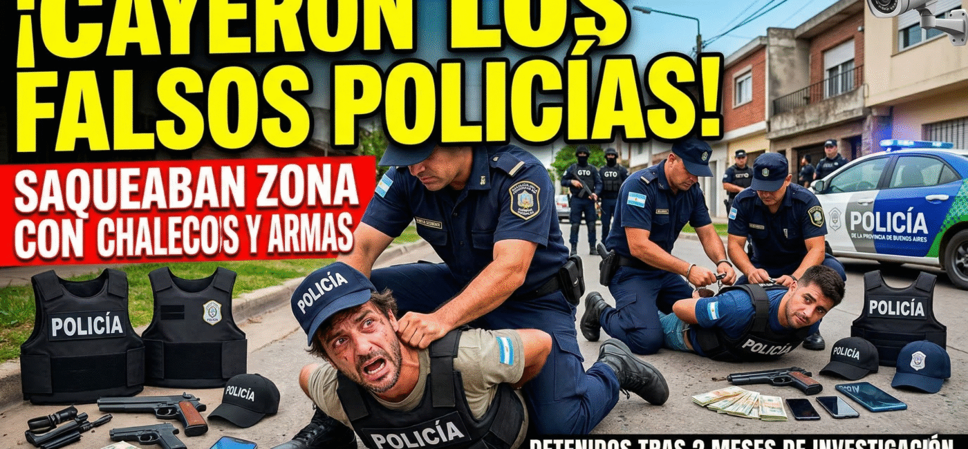 Falsos policías detenidos en Tigre y Malvinas Argentinas. Banda criminal simulaba allanamientos para robar a los vecinos en medio de la crisis y el ajuste de Milei.