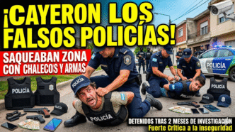 Falsos policías detenidos en Tigre y Malvinas Argentinas. Banda criminal simulaba allanamientos para robar a los vecinos en medio de la crisis y el ajuste de Milei.