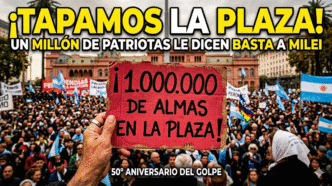 Marcha histórica 24 de marzo 2026 un millón de personas Plaza de Mayo repudio a Javier Milei negacionismo