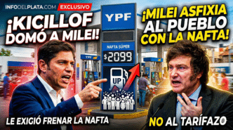 Axel Kicillof criticando al gobierno de Javier Milei por el brutal aumento de la nafta en YPF tras el fallo judicial.