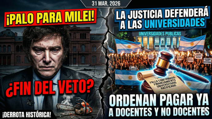Freno a la motosierra: La Justicia acorrala al gobierno de Milei y le ordena ejecutar de inmediato el financiamiento a las universidades públicas.
