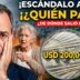 Manuel Adorni envuelto en escándalo de corrupción por compra de propiedades de lujo con dólares prestados por jubiladas