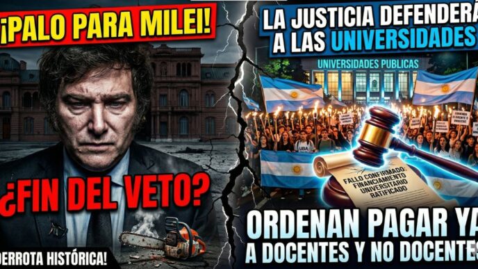 Freno a la motosierra: La Justicia acorrala al gobierno de Milei y le ordena ejecutar de inmediato el financiamiento a las universidades públicas.