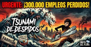 Tsunami de despidos en Argentina: 300 mil empleos perdidos bajo el plan de Javier Milei.