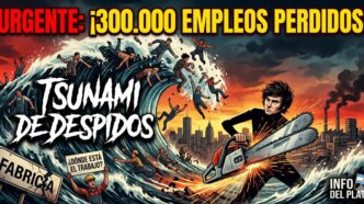 Tsunami de despidos en Argentina: 300 mil empleos perdidos bajo el plan de Javier Milei.
