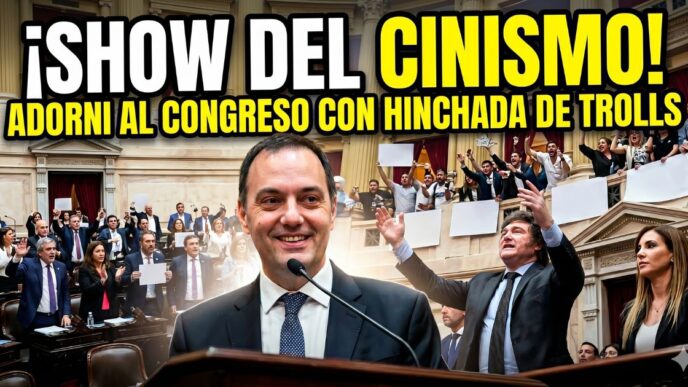 Manuel Adorni informe gestion Congreso militantes trolls Javier Milei ajuste