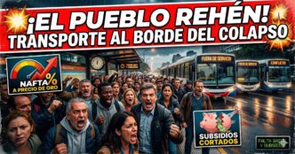 Una escena apocalíptica sobre la costa de Mar del Plata: una supercélula gigante de tormenta se cierne sobre la playa en un día soleado, creando un contraste visual impactante y aterrador. Pequeñas figuras humanas en la orilla se ven diminutas ante el poder de la naturaleza. Una imagen cargada de drama y emoción, diseñada para capturar la atención de inmediato y que invita a ser compartida.