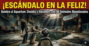 Pingüinos y lobos marinos abandonados en el predio en ruinas por la quiebra del Aquarium de Mar del Plata