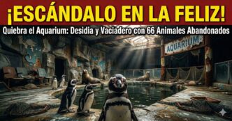 Pingüinos y lobos marinos abandonados en el predio en ruinas por la quiebra del Aquarium de Mar del Plata
