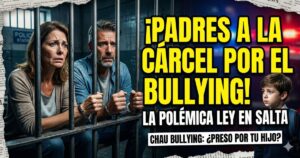 Padres esposados en la cárcel por acoso escolar de sus hijos tras nueva ley de bullying en Salta