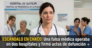 Falsa médica en Chaco descubierta en hospitales de Quitilipi y Presidencia de la Plaza con matrícula robada