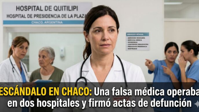 Falsa médica en Chaco descubierta en hospitales de Quitilipi y Presidencia de la Plaza con matrícula robada