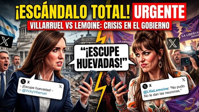 Escándalo en el Gobierno: Victoria Villarruel y Lilia Lemoine peleando en redes sociales por la interna de La Libertad Avanza.