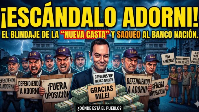 Manuel Adorni protegido por diputados libertarios en el Congreso escándalo créditos millonarios Banco Nación nueva casta ajuste
