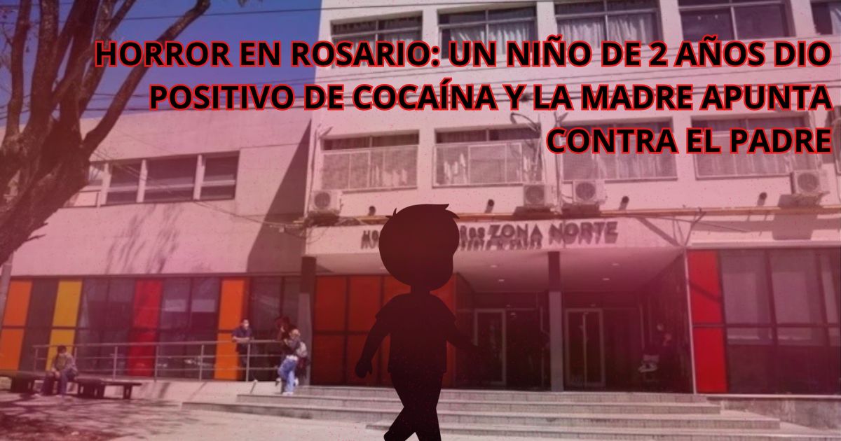 Fachada del Hospital de Niños Zona Norte en Rosario, lugar donde permanece internado el menor de 2 años intoxicado con cocaína.