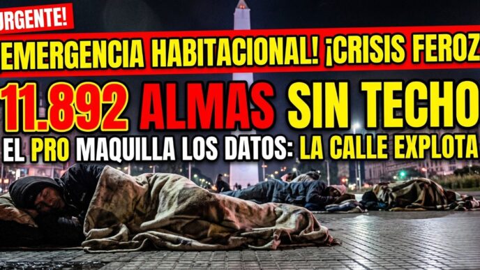 Personas en situación de calle durmiendo frente al Obelisco en CABA, reflejando la crisis habitacional y la indigencia provocada por el ajuste de Jorge Macri y Milei.