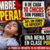 Niña desmayada por hambre en la escuela y el presidente Javier Milei. Crisis por pobreza infantil extrema en Argentina y ajuste. Informe UCA revela que 6 de cada 10 chicos son pobres.
