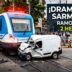 Tren Sarmiento choca contra una camioneta blanca en Ramos Mejía por cruzar con barrera baja