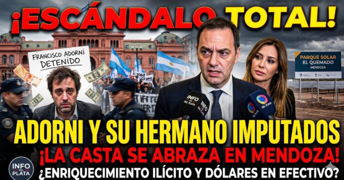 Manuel Adorni en medio del escándalo por la imputación de su hermano Francisco por enriquecimiento ilícito y dólares en efectivo.