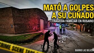 Escena del brutal crimen en Rosario: la casa en barrio Las Delicias donde un hombre mató a golpes a su cuñado tras una discusión por la propiedad.