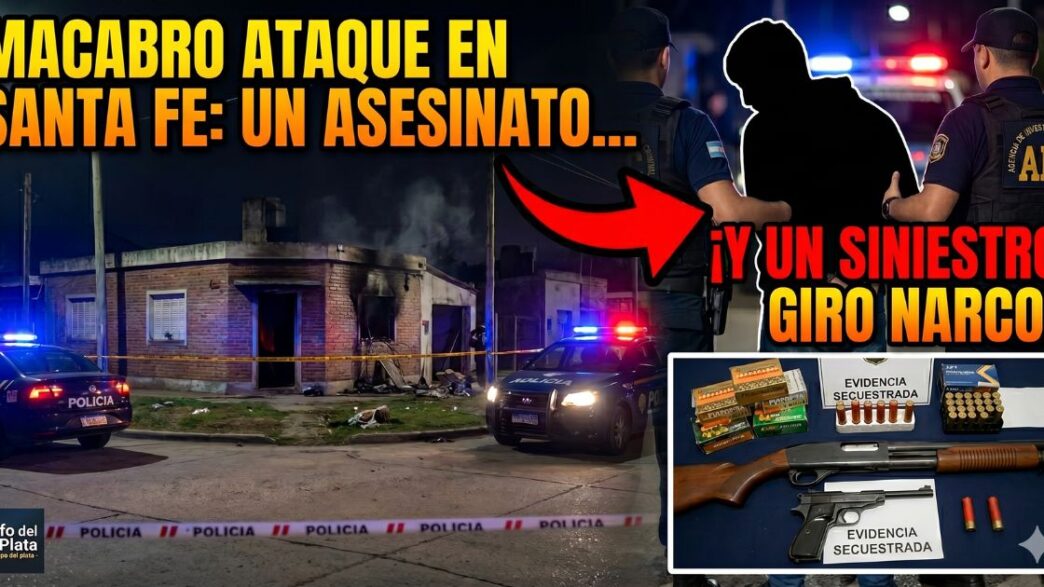 Operativo policial nocturno y armas incautadas tras el macabro crimen en Villa Amelia con un oscuro giro narco.