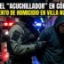 Operativo policial del Grupo ETER deteniendo a joven sospechoso por brutal intento de homicidio con arma blanca en Villa Nueva, Córdoba.