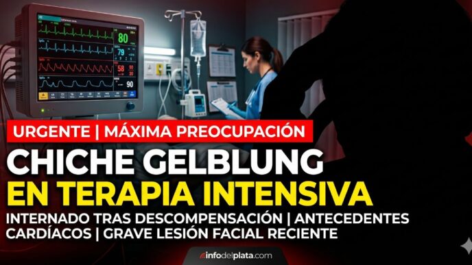 Preocupación por la salud de Chiche Gelblung: silueta del periodista internado de urgencia en terapia intensiva tras sufrir una descompensación.
