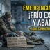 Hombre mayor en situación de calle en Buenos Aires sufriendo el frío extremo junto a su perro. Consecuencias del ajuste y la crisis habitacional: emergencia social con más de 5000 personas sin techo.