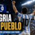 Portada sobre la goleada de Argentina 3-0 ante Argelia en el Mundial 2026, con la Scaloneta como alegría del pueblo.