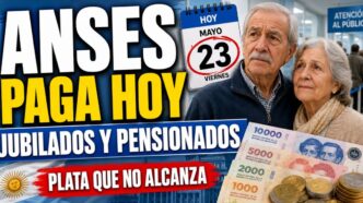 ANSES paga hoy a jubilados y pensionados en Argentina, mientras el dinero no alcanza frente al ajuste, la inflación y la pérdida del poder adquisitivo.