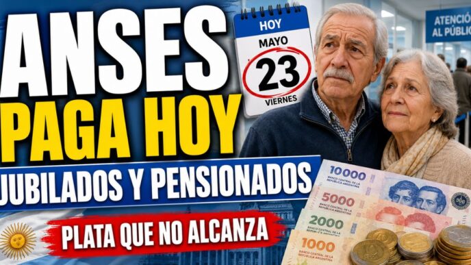 ANSES paga hoy a jubilados y pensionados en Argentina, mientras el dinero no alcanza frente al ajuste, la inflación y la pérdida del poder adquisitivo.
