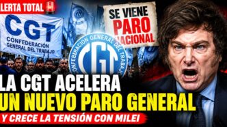 Movilización de la CGT y posible paro general contra el Gobierno de Javier Milei en medio de la tensión sindical y los reclamos salariales.