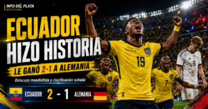 Ecuador le ganó 2 a 1 a Alemania en el Mundial 2026 y logró una clasificación histórica.