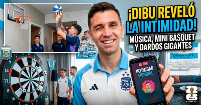 Dibu Martínez revelando la intimidad de la Selección Argentina en la concentración del Mundial 2026