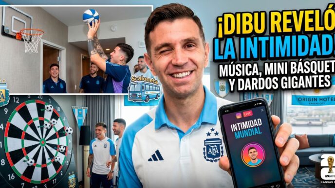 Dibu Martínez revelando la intimidad de la Selección Argentina en la concentración del Mundial 2026