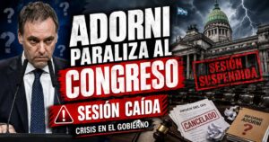 Adorni queda en el centro de una crisis política que paraliza al Congreso y expone la debilidad del Gobierno nacional.