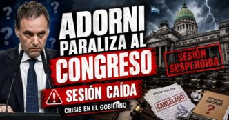 Adorni queda en el centro de una crisis política que paraliza al Congreso y expone la debilidad del Gobierno nacional.