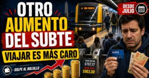 Aumento del subte en Buenos Aires desde julio, con pasajeros preocupados por el tarifazo y el impacto directo en el bolsillo.