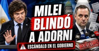 Milei defiende a Adorni en medio del escándalo político que golpea al Gobierno y deja al oficialismo bajo la lupa pública.
