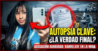 Caso Agostina Vega autopsia forense. Imagen de la adolescente junto a un informe médico y elementos periciales que definirán el futuro de Claudio Barrelier.