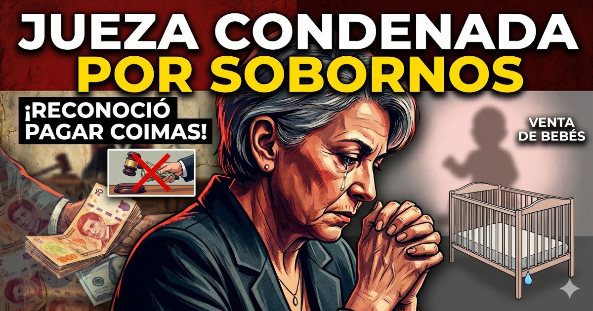 Ex jueza condenada por venta de bebés y cohecho agravado en Pilar.