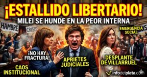 Javier Milei furioso junto a Patricia Bullrich y Victoria Villarruel en medio del estallido de la interna libertaria en el Senado