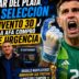 Emiliano Dibu Martínez mostrando el revolucionario invento 3D comprado de urgencia por la AFA para tratar la lesión en su dedo antes del Mundial.