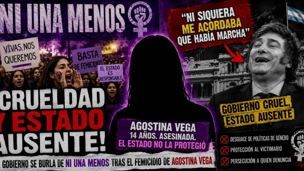 Multitudinaria marcha de Ni Una Menos en el Congreso exigiendo justicia por Agostina Vega, la nena desmembrada, en repudio a la burla y el ajuste del gobierno libertario.