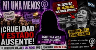 Multitudinaria marcha de Ni Una Menos en el Congreso exigiendo justicia por Agostina Vega, la nena desmembrada, en repudio a la burla y el ajuste del gobierno libertario.