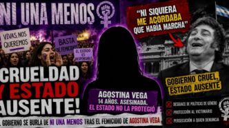 Multitudinaria marcha de Ni Una Menos en el Congreso exigiendo justicia por Agostina Vega, la nena desmembrada, en repudio a la burla y el ajuste del gobierno libertario.