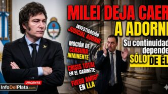 Javier Milei le suelta la mano a Manuel Adorni en plena crisis de gobierno. Renuncia inminente y escándalo en La Libertad Avanza.