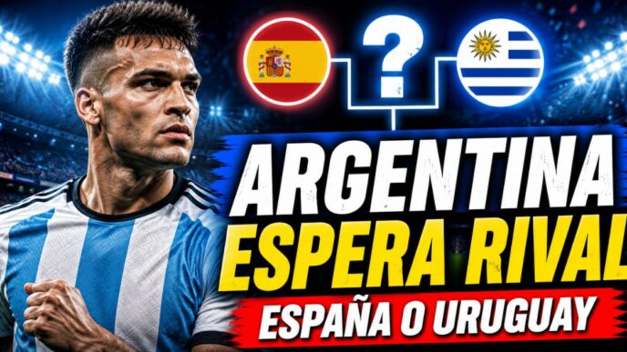 Argentina espera rival en el Mundial 2026 y mira de cerca la definición entre España y Uruguay para los 16avos de final.