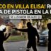 Ilustración del dramático asalto en Villa Elisa: ladrones encañonan a una jubilada para robarle su Audi Q3.